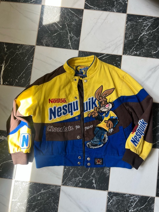 VINTAGE Nestlé Nesquik Colorblock Logo Jacket